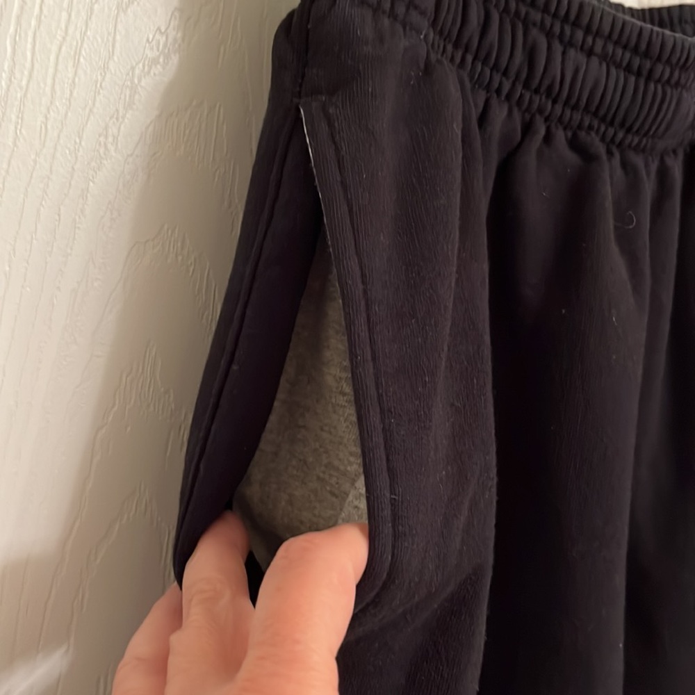 Champion Black Cotton-blend Sweatpants Joggers Drawstring Waist Size Small - Picture 3 of 8